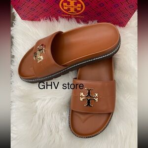 Tory Burch Everly Anatomic Lug Paris Nappa Slide